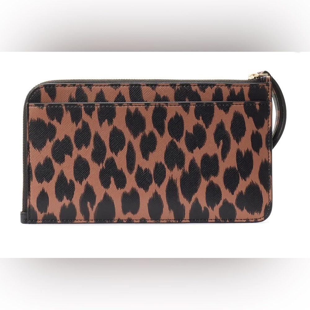 Kate Spade Lucy Medium L-Zip Animal Print Wristlet ๐ - Picture 4 of 4